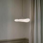 NEW WORKS LED-Pendelleuchte Tense, Ø55, weiß, dimmbar