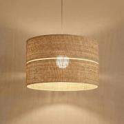 Hängeleuchte Calma, 1-flammig, beige, Bast, Ø 50 cm, E27