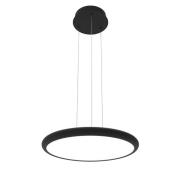 LED-Hängelampe Benett, schwarz, Ø 50 cm, Metall/Acryl