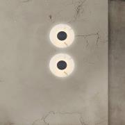 LED-Wandlampe Allison, eisen/weiß, Ø 30 cm, Metall