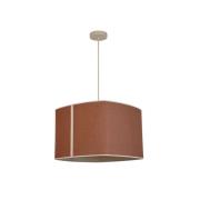 MARKET SET Hängeleuchte Dolce, korkbraun, Leinen, E27
