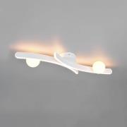LED-Deckenleuchte Napoli, weiß matt, Länge 70 cm, Metall CCT