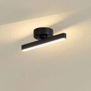 Lindby LED-Deckenleuchte Eldrin, 1-flg., schwarz,Lichtleiste