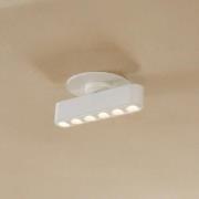 Lindby LED-Einbauleuchte Eldrin, weiß, Lichtpunkte, 13,1cm
