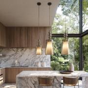 Karman Hängeleuchte Alibaglass Big, bronzefarben, Ø 24 cm