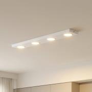 Deckenlampe Hero, weiß, 4-fl., 75 x 12 cm, Metall, GX53