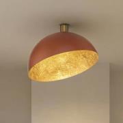 Deckenleuchte Sfera, Ø 50cm, rot/gold, Metall, E27