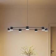 Hängeleuchte Kodo, 7-flammig, schwarz, Stahl, GX53