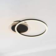 LED-Deckenlampe Contour schwarz matt Länge 40 cm Eisen/Acryl