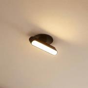 Lindby LED-Einbauleuchte Eldrin, schwarz, Lichtleiste,13,1cm