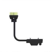 Prios Deckenleuchte Orvoll, Ø 3 cm, schwarz, GU10-Fassung