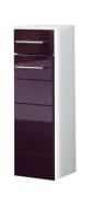 Unterschrank 25 Rimini von Held Möbel Aubergine Hgl / Weiss