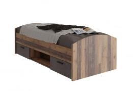 90x200 Jugendbett WINNIE von Forte Old Wood Vintage