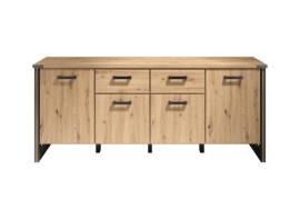 Sideboard 4-türig MIA von Trendteam Artisan Eiche / Matera