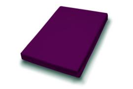 190x200 Elastan-Feinjersey-Spannbetttuch Bordeaux 03700-278