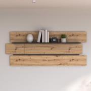 Wandboard LEOKADIA von Forte Artisan Oak Nachbildung / Uni Wolfram gra...
