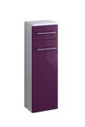 Unterschrank 25 PARMA Held Möbel Weiß / Aubergine