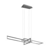 LED-Pendelleuchte Nickel Matt 1 Stück Metall Hellgrau