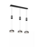 LED Pendelleuchte 3x9W Anthrazit 1 Stück Metall Grau