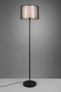 Stehleuchte ca. 150 cm hoch 1 Stück Metall / Stoff Schwarz, Weiß