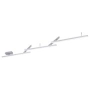 LED-Deckenleuchte ca. 242 cm breit RGBW-LED WIZ-Technik Nickel Matt 1 ...