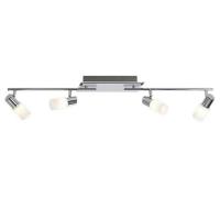 Deckenleuchte 4x4,3W Aluminium gebürstet 1 Stück Aluminium / Glas Hell...