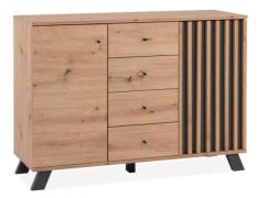 Kommode MEDAN 01B von Finori Artisan Oak / Anthrazit