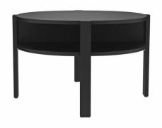 Couchtisch rund 75cm TOBAGO von Forte Schwarz