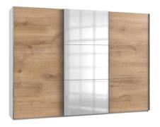 Schwebetürenschrank 3trg mit 1 Spiegel LEVEL36 A von WIMEX Braun