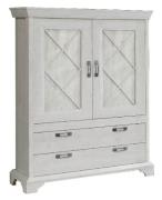 Highboard Kashmir 2-türig mit 2 SK Pinia Weiß