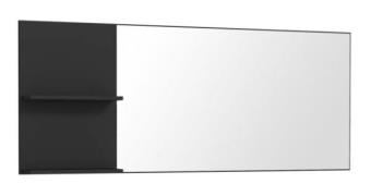 Spiegel inkl. 2 Ablagefächer QUAYLE von Forte Schwarz