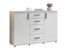 Kommode 2 trg. ca. 120x84x35 cm Weiß Dekor