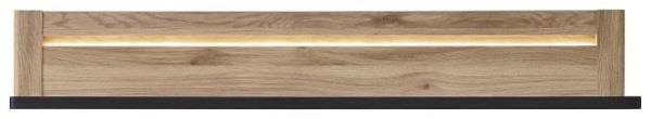 Wandboard ca. 148x24x20 cm Mauvella Oak / Carbon Eiche