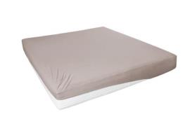 Spannbetttuch ca. 100x200 cm kiesel Elastan-Jersey