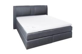 Spannbetttuch für Topper ca. 150x200 cm weiß Elastan-Jersey