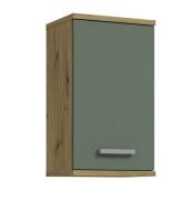 Bad-Hängeschrank 1-trg Salbei / Artisan Eiche