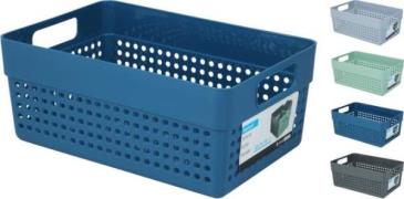 AUFBEWAHRUNGSKORB 3500 ml 1 Stück 4 Sorten unsortiert Blau, Grau, Türk...