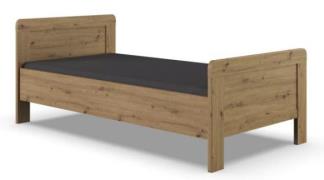 Kompaktbett ca.100x200 cm höhenverstellbar Artisan-Eiche-Nachbildung