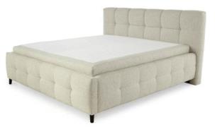 Polsterbett ca. 180x200 cm H3 Flachgewebe Beige