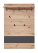 Garderobenpaneel 80x120 MEMPHIS von Innostyle Artisan Eiche / Graphit
