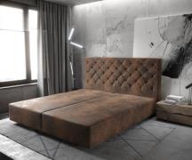 Boxspringgestell Dream-Great 180x200 cm Mikrofaser Braun