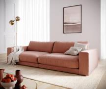 Big-Sofa Cubico 290x120 cm Flachgewebe Orange