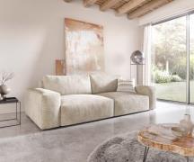 Big-Sofa Lanzo XL 270x130 cm Cord Beige