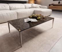 Couchtisch Levente 110x60 cm Keramik Laminam®Emperador Extra Lucidato ...