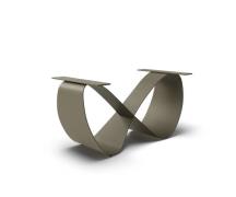 Tischgestell Infinity Metall Effektfinish Titan Ausziehtisch von 180-3...