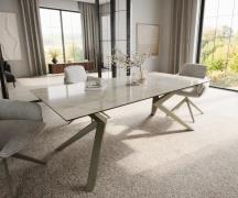 Esstisch Edge 200x100 Keramik Laminam® Onice Oro ?Zenthara kantig Meta...