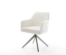 Drehstuhl Greg-Flex Bouclé Soft Beige Kreuzgestell breit Graphit 360° ...