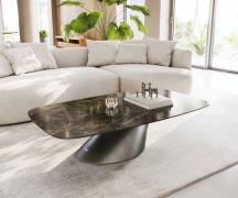 Couchtisch Edge Boot 140x80 cm Keramik Laminam® Emperador Extra Lucida...