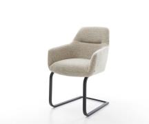 Freischwinger Pejo-Flex Webstoff Soft Beige Freischwinger flach Schwar...