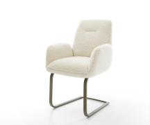 Freischwinger Zoa-Flex Teddystoff Beige Freischwinger flach Effektfini...